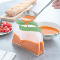 Ein Set luftdichter wiederverwendbarer Beutel Zags InnovaGoods 6 Stücke