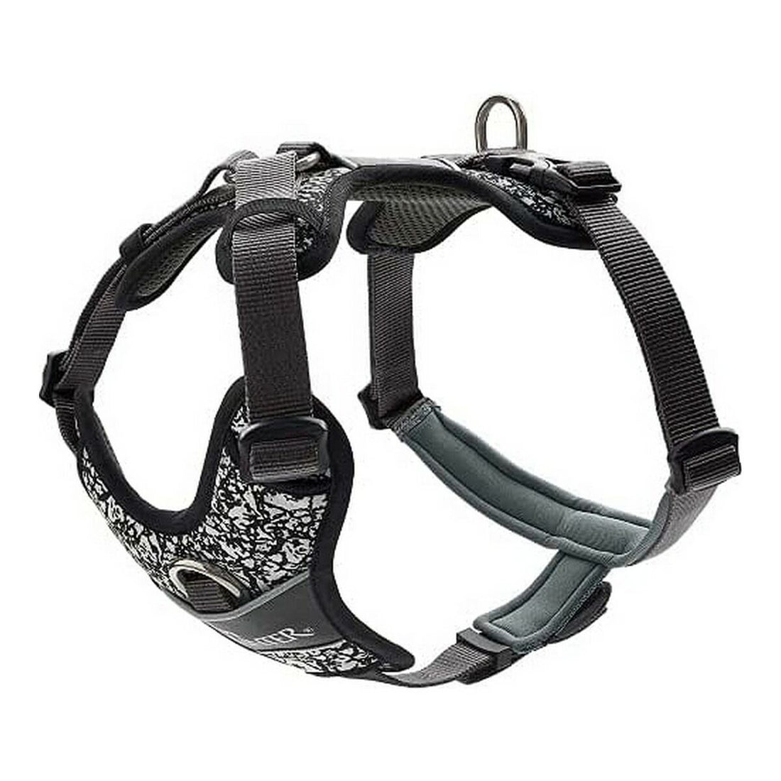 Hundegeschirr Hunter Divo Reflektierend Schwarz/Grau XS (34-47 cm)