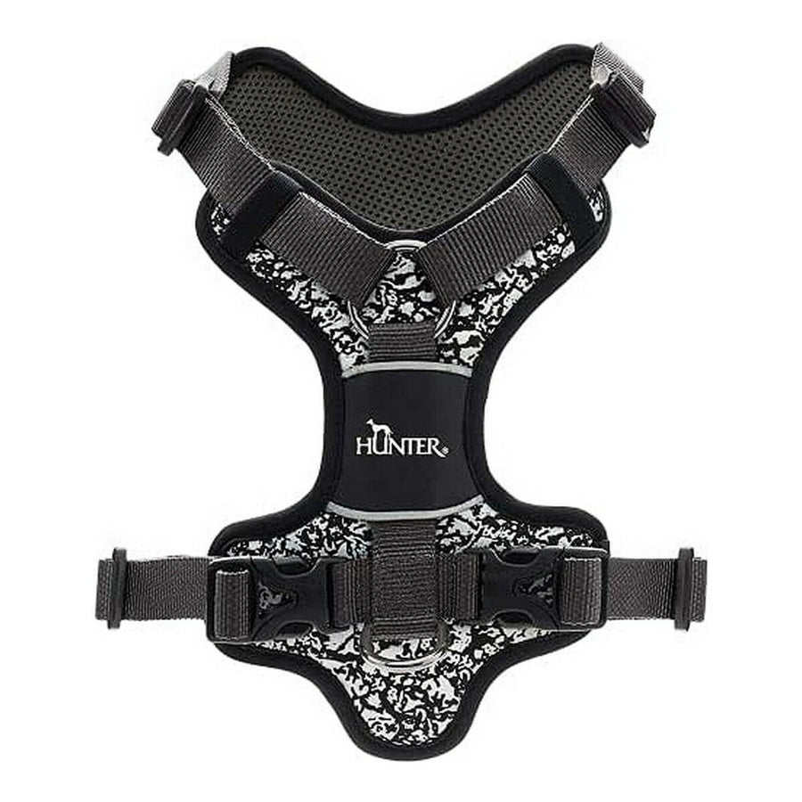 Hundegeschirr Hunter Divo Reflektierend Schwarz/Grau S (45-56 cm)