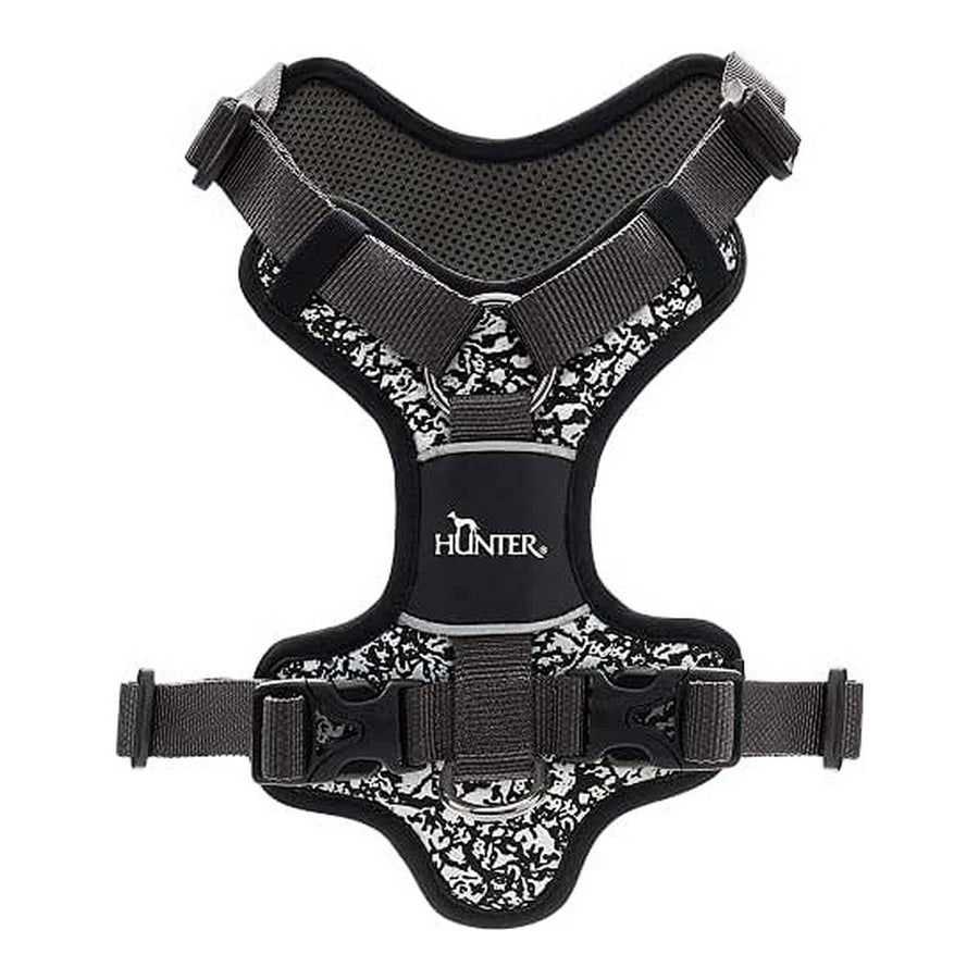 Hundegeschirr Hunter Divo Reflektierend Schwarz/Grau L/XL (79-107 cm)